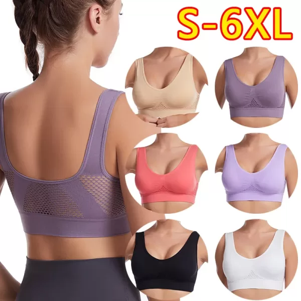 Breathable sports push up bras for fitness sport running gym 6